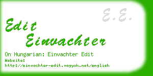 edit einvachter business card